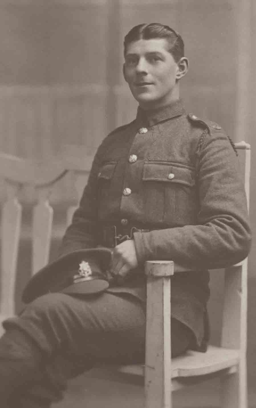 Reginald in uniform during World War I